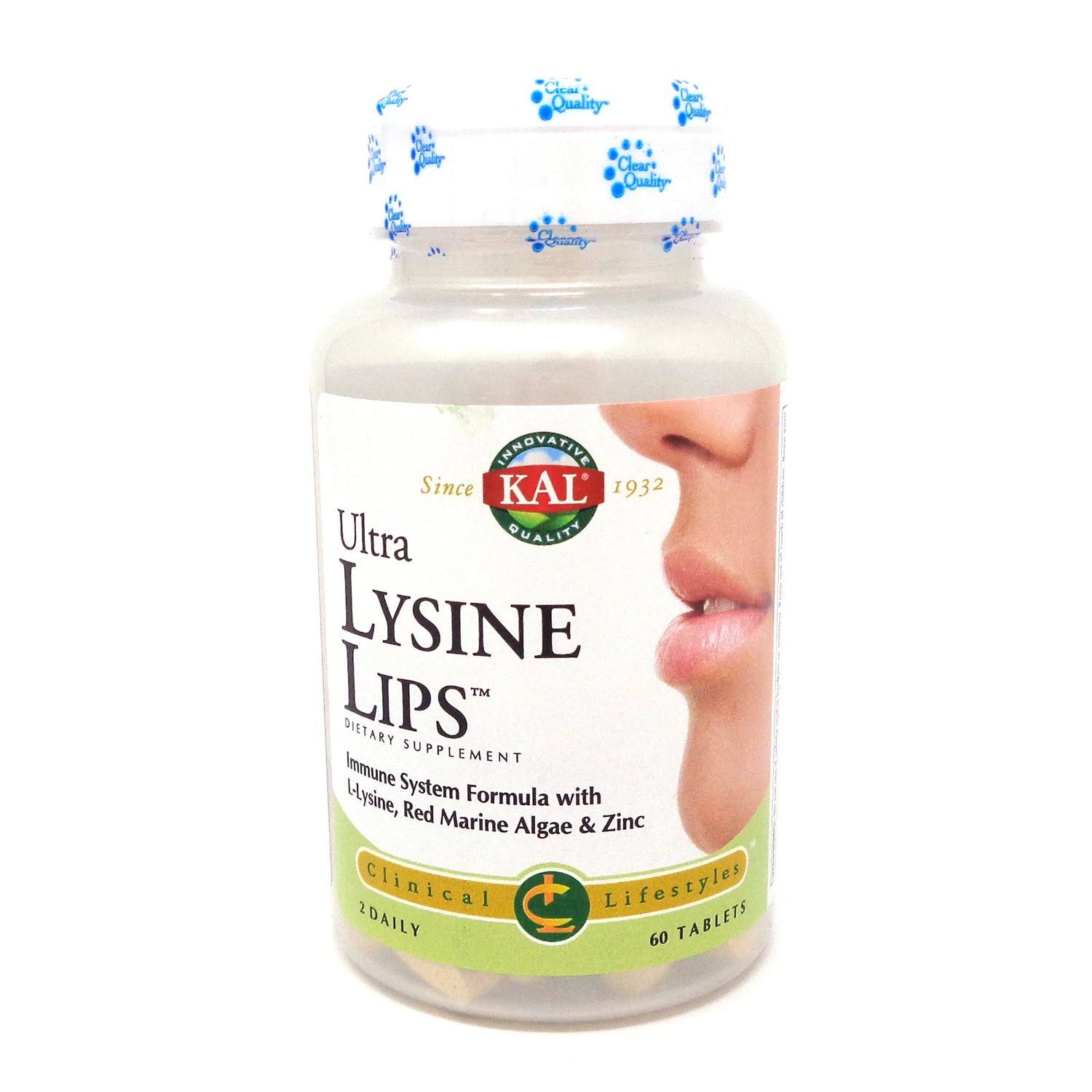 KAL Ultra Lysine Lips Supplement - 60 Tablets