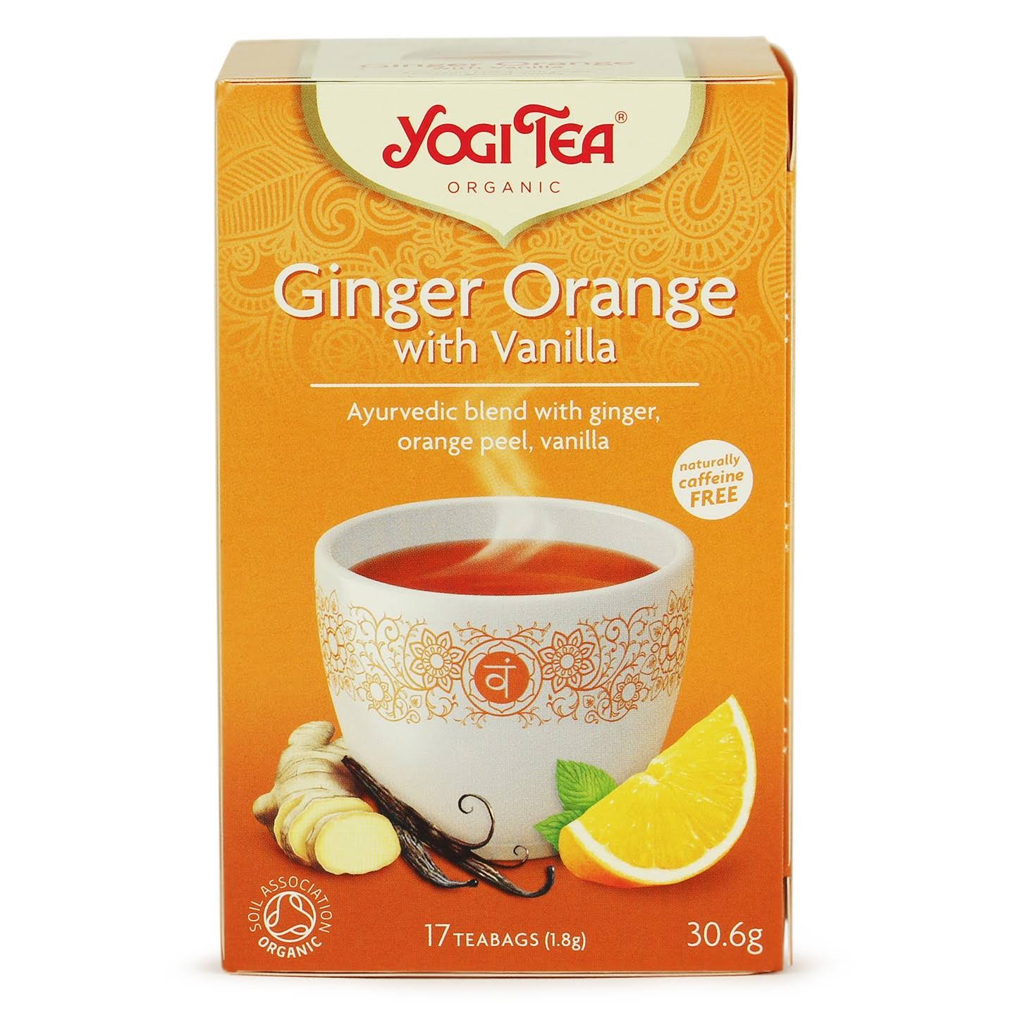 Yogi Tea - Ginger Orange with Vanilla, 17 Teabags, 30.6g