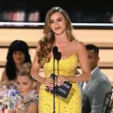 Sofía Vergara Stuns in Yellow Bedazzled Laura Basci Gown at the 2022 Emmy Awards