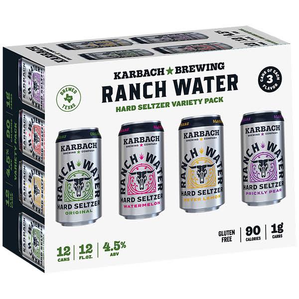Karbach Brewing Co. Ranch Water Hard Seltzer Variety Pack - 12 fl oz