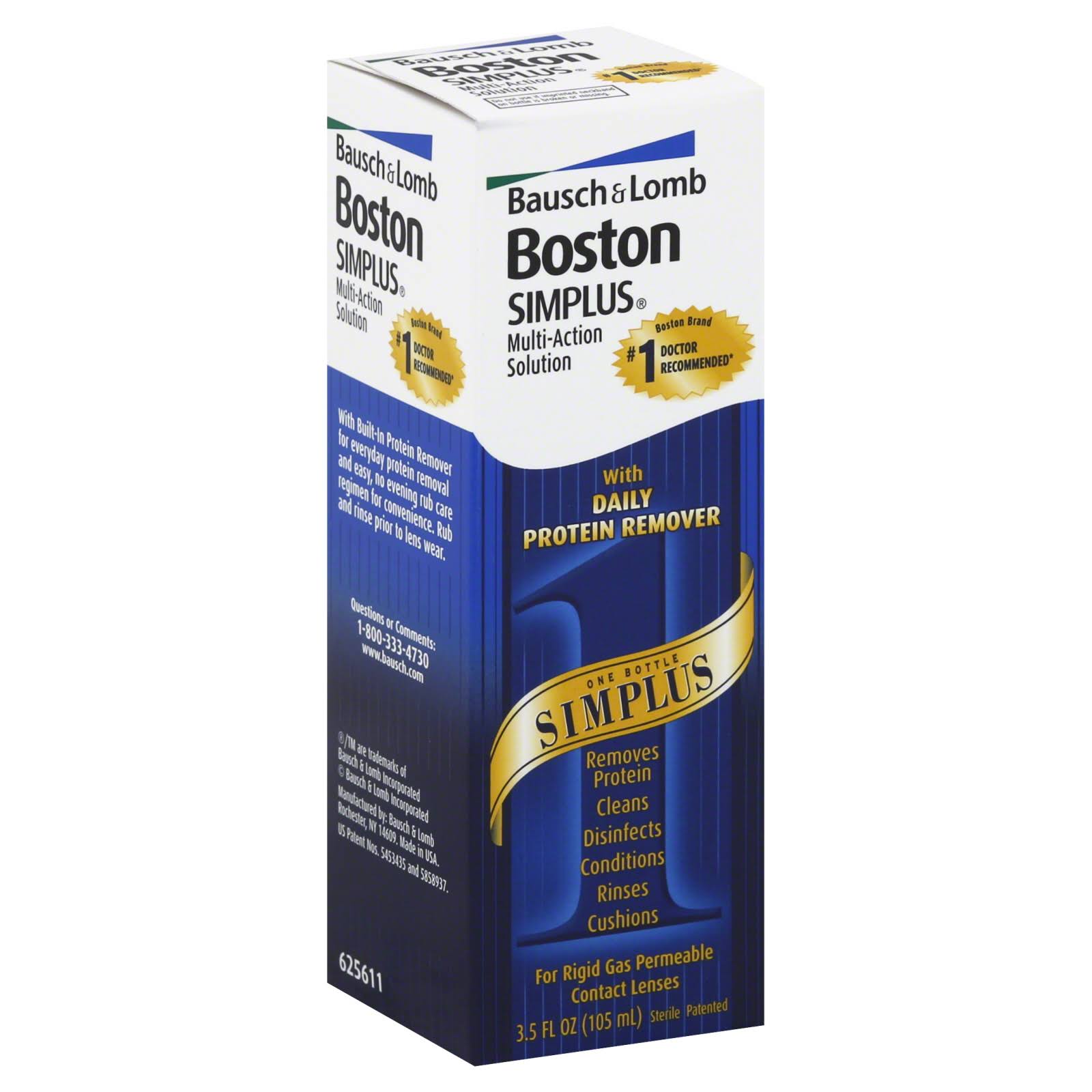 Bausch and Lomb Boston Simplus 2-in-1 Multi-Action Solution - 3.5oz