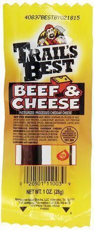Trail's Best Beef and Cheese Sticks - 1oz