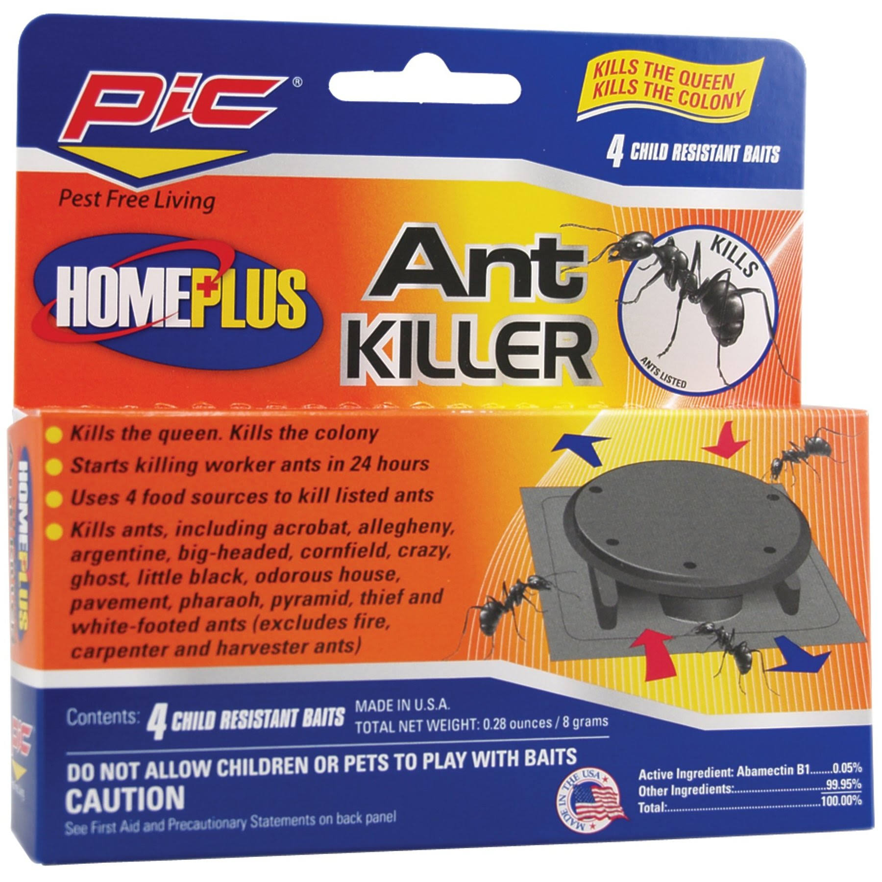 Home Plus AT-4AB Plastic Ant Killing Bait Stations - 4 pack