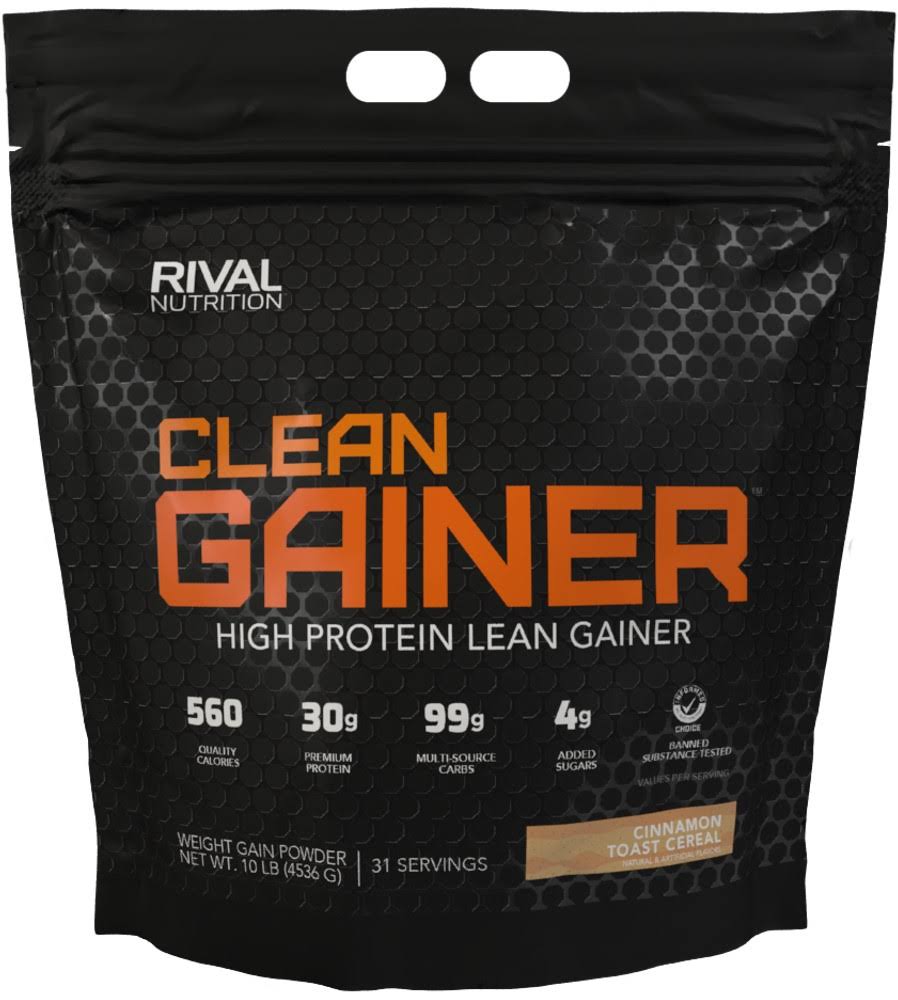 Rival Nutrition Clean Gainer - 10lbs Cinnamon Toast Cereal