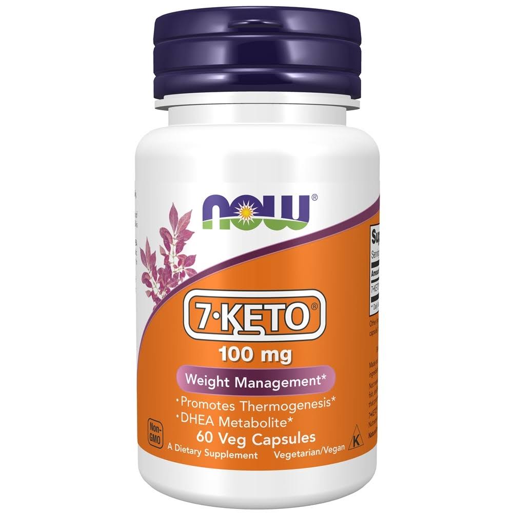 Now Foods 7-KETO 100 mg 60 Veg Capsules