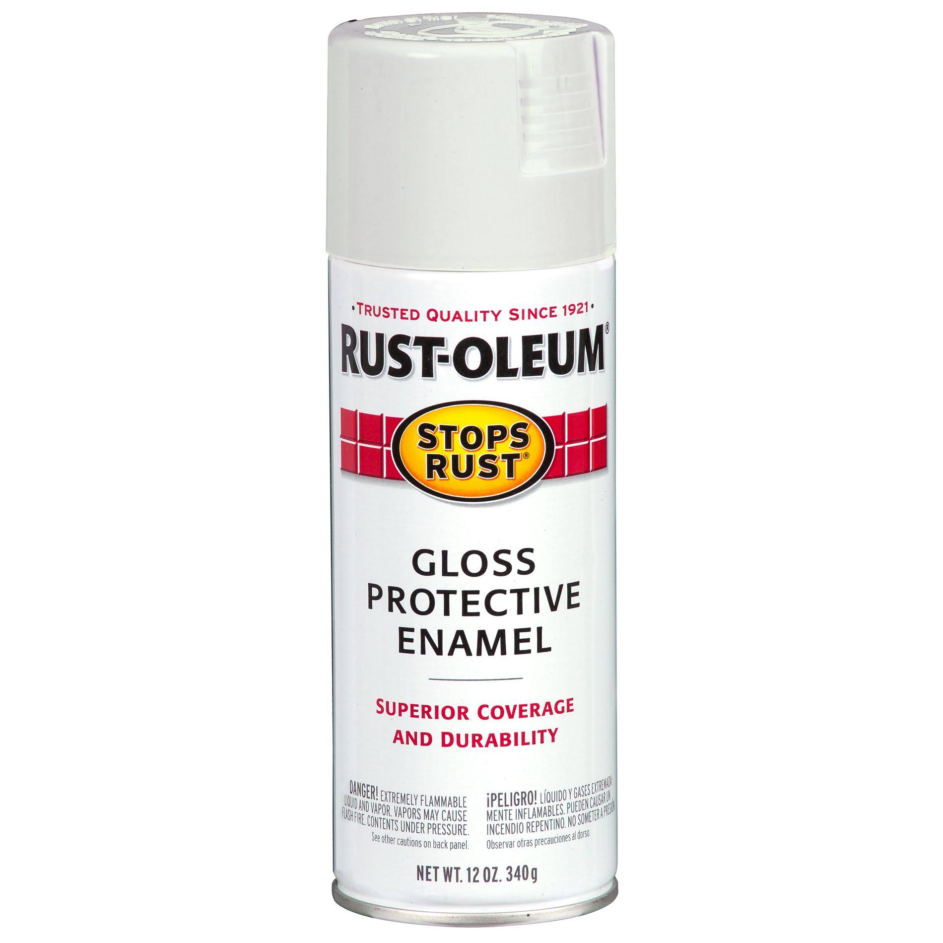 Rust-Oleum 250702 Stops Rust Spray Paint - Gloss Pure White