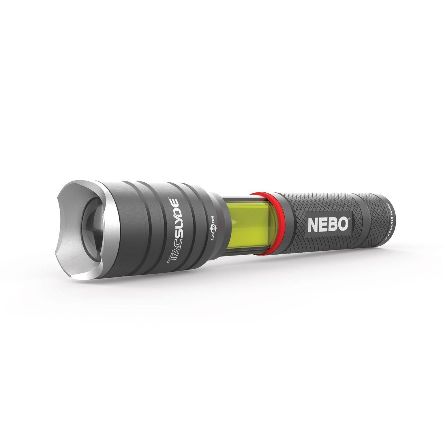 Nebo Tac Slyde LED Flashlight with Work Light and 12x Zoom Lens