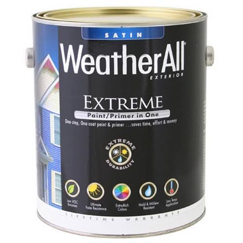 True Value Premium Weatherall Extreme Paint and Primer In One - 1gal, Tint Base, Satin