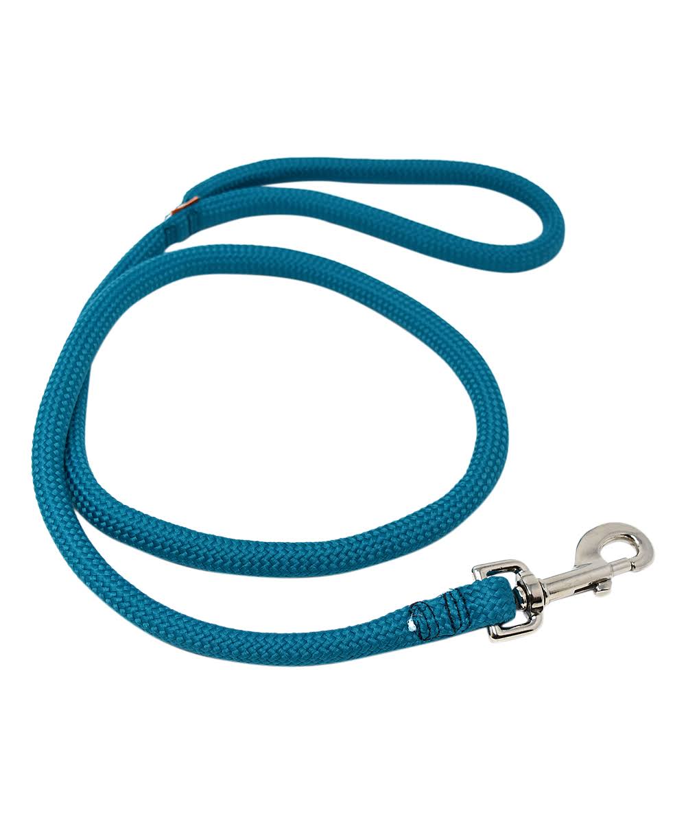 Yellow Dog Design Pet Leashes Multi - Teal Braided Rope Lead