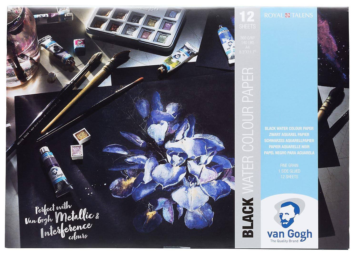 Van Gogh Black Watercolour Paper Pad (A4)