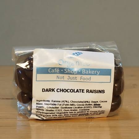 Organico Dark Chocolate Raisins (100g)|Organico