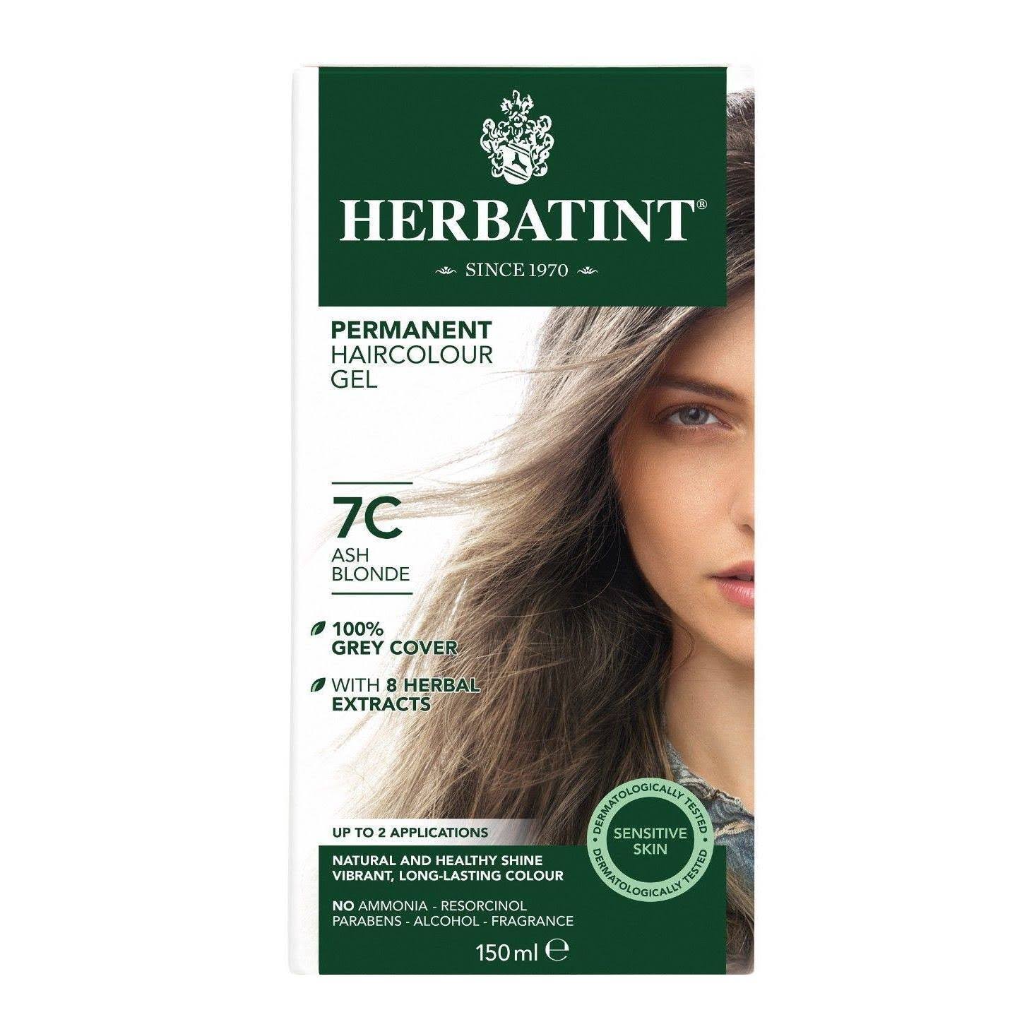 Herbatint Permanent Herbal Hair Colour Gel - 7C Ash Blonde