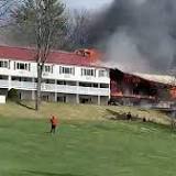 Large fire burning at popular New Hampshire resort