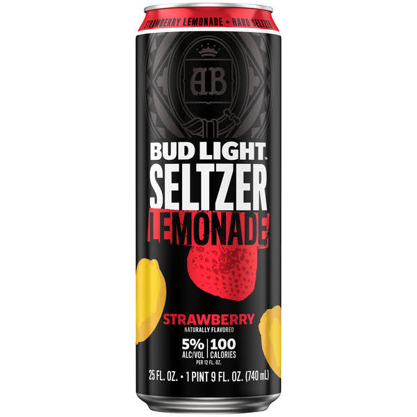 Bud Light Strawberry Lemonade Seltzer - 25 oz