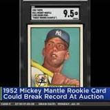 Rare, mint condition 1952 Mickey Mantle baseball card to go up for auction