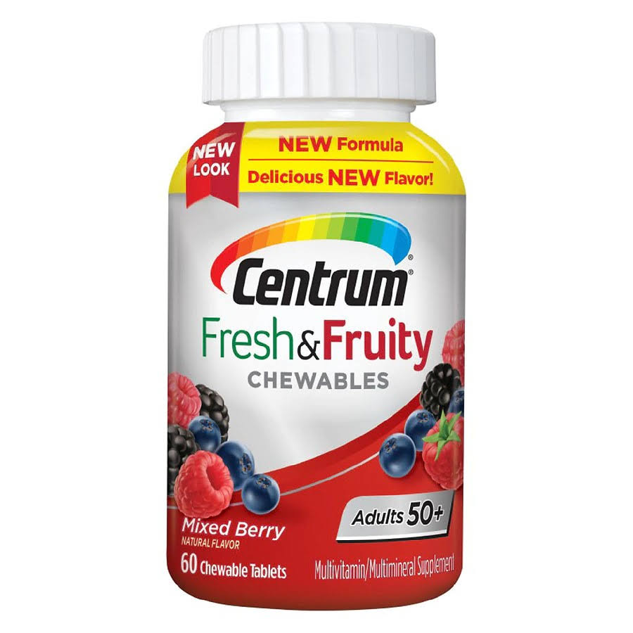 Centrum Adults 50+ Fresh & Fruity Chewables Multivitamin/Multimineral