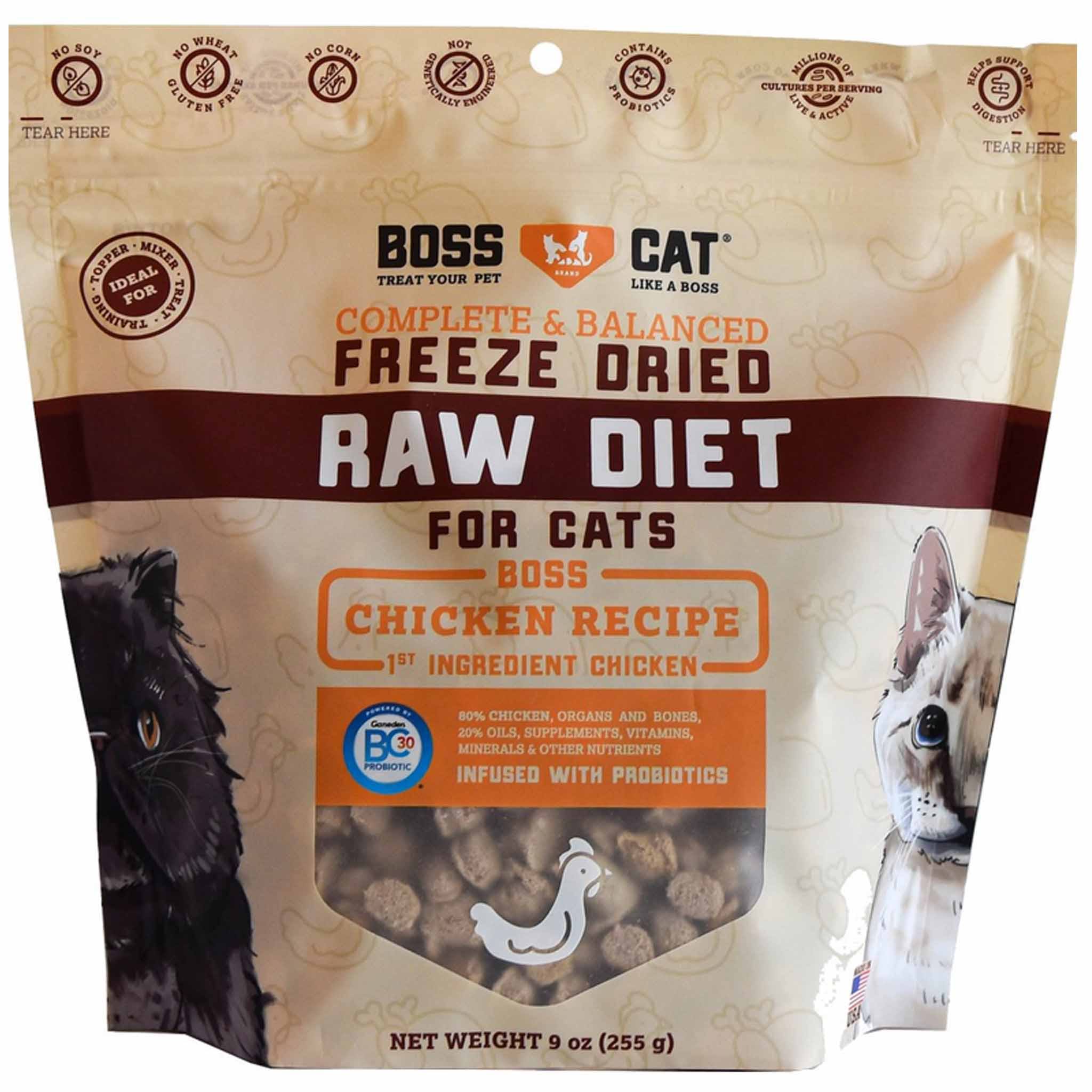 Boss Cat Freeze Dried Raw Chicken Nuggets 9 oz