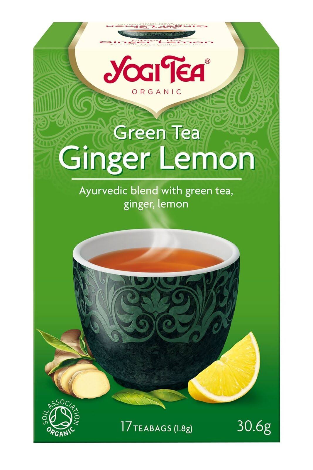 Yogi Organic Green Tea - Ginger Lemon Tea