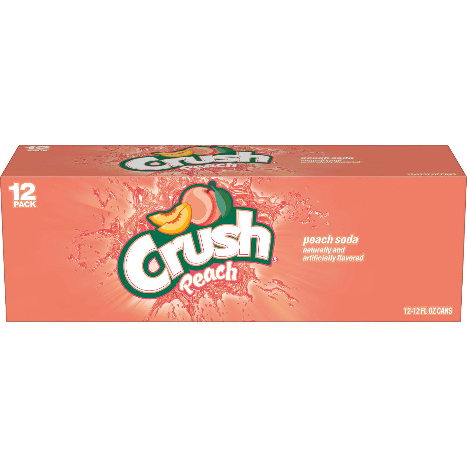 Crush Peach Soda - 12 x 12 oz Pack