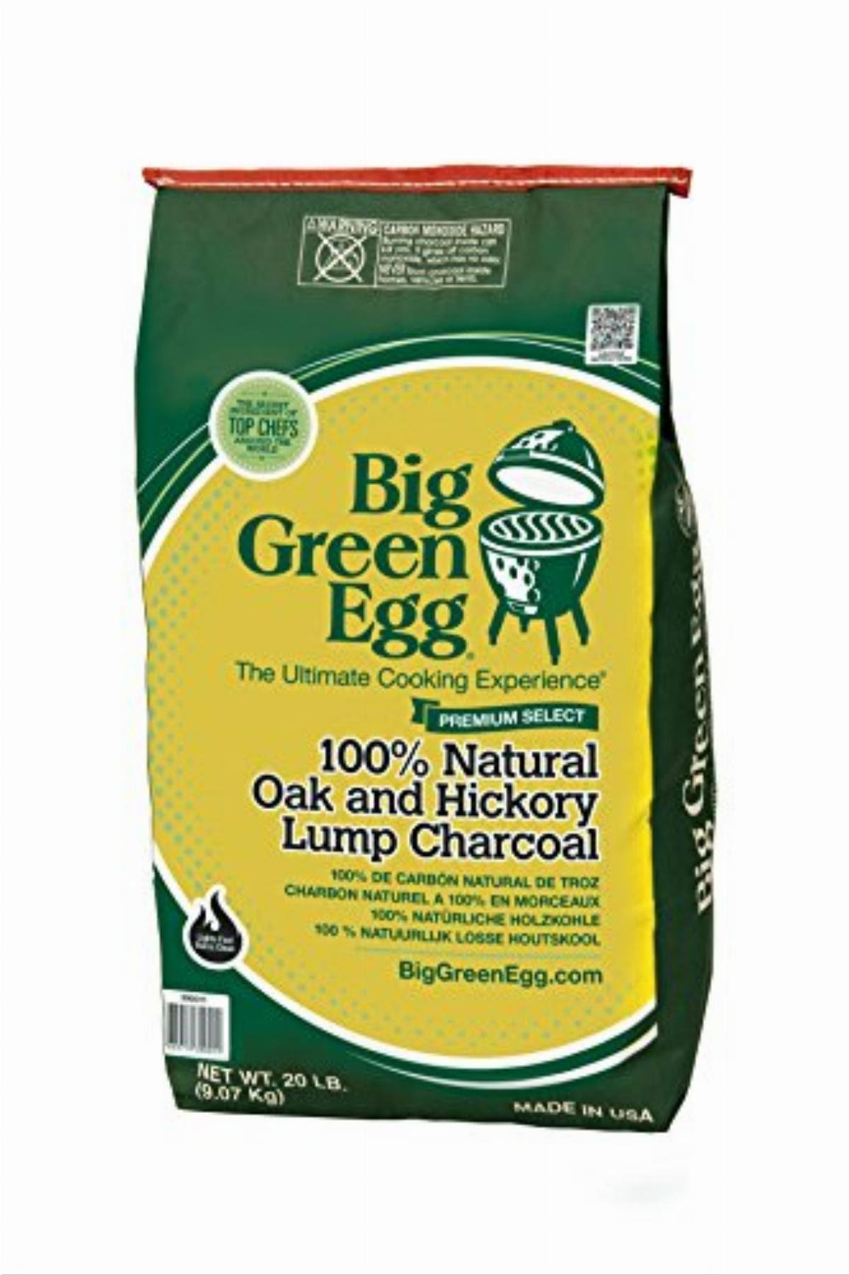 Big Green Egg 100% Organic Lump Charcoal - 20lbs
