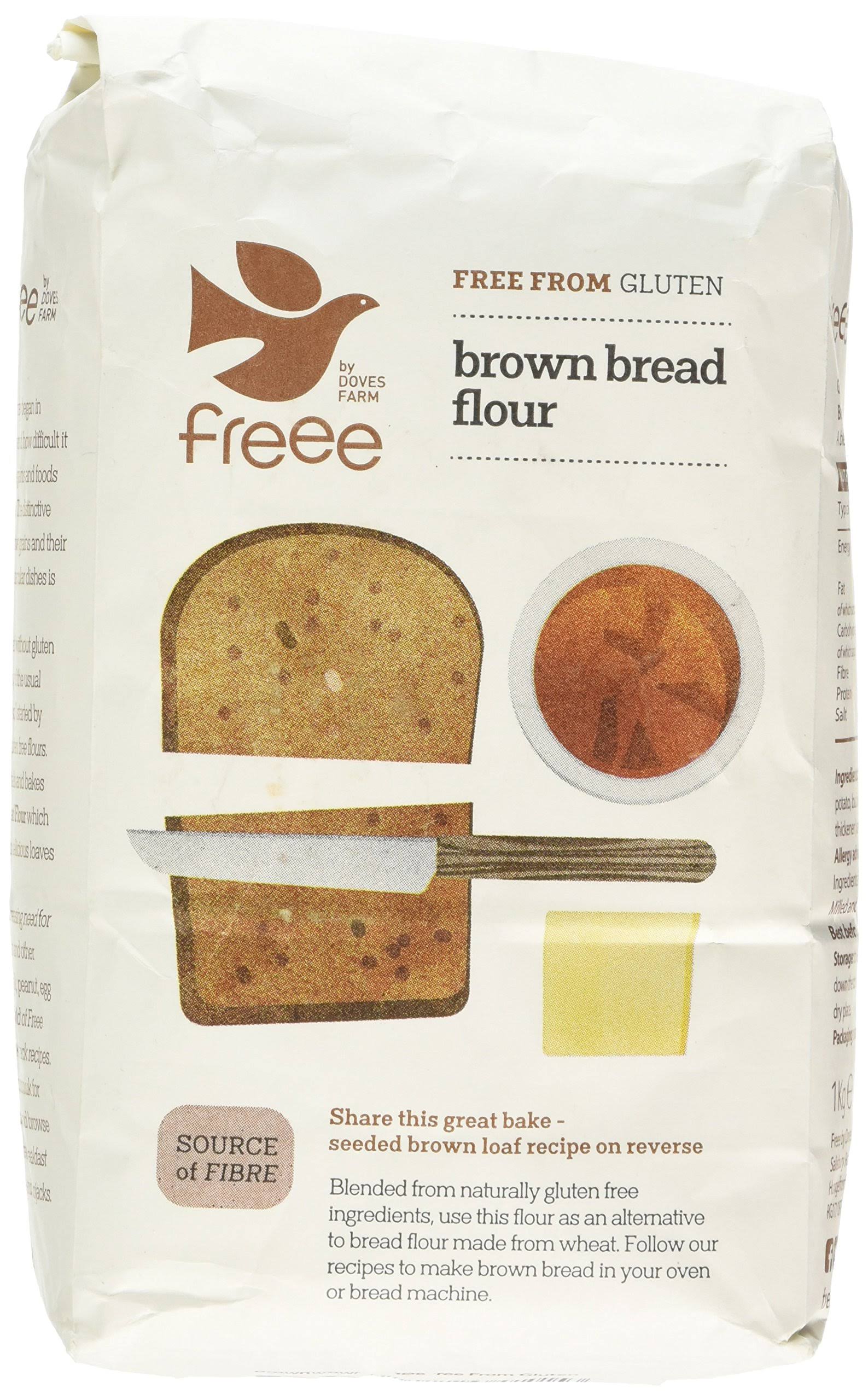 Doves Farm Free From Gluten Brown Bread Flour - 1kg