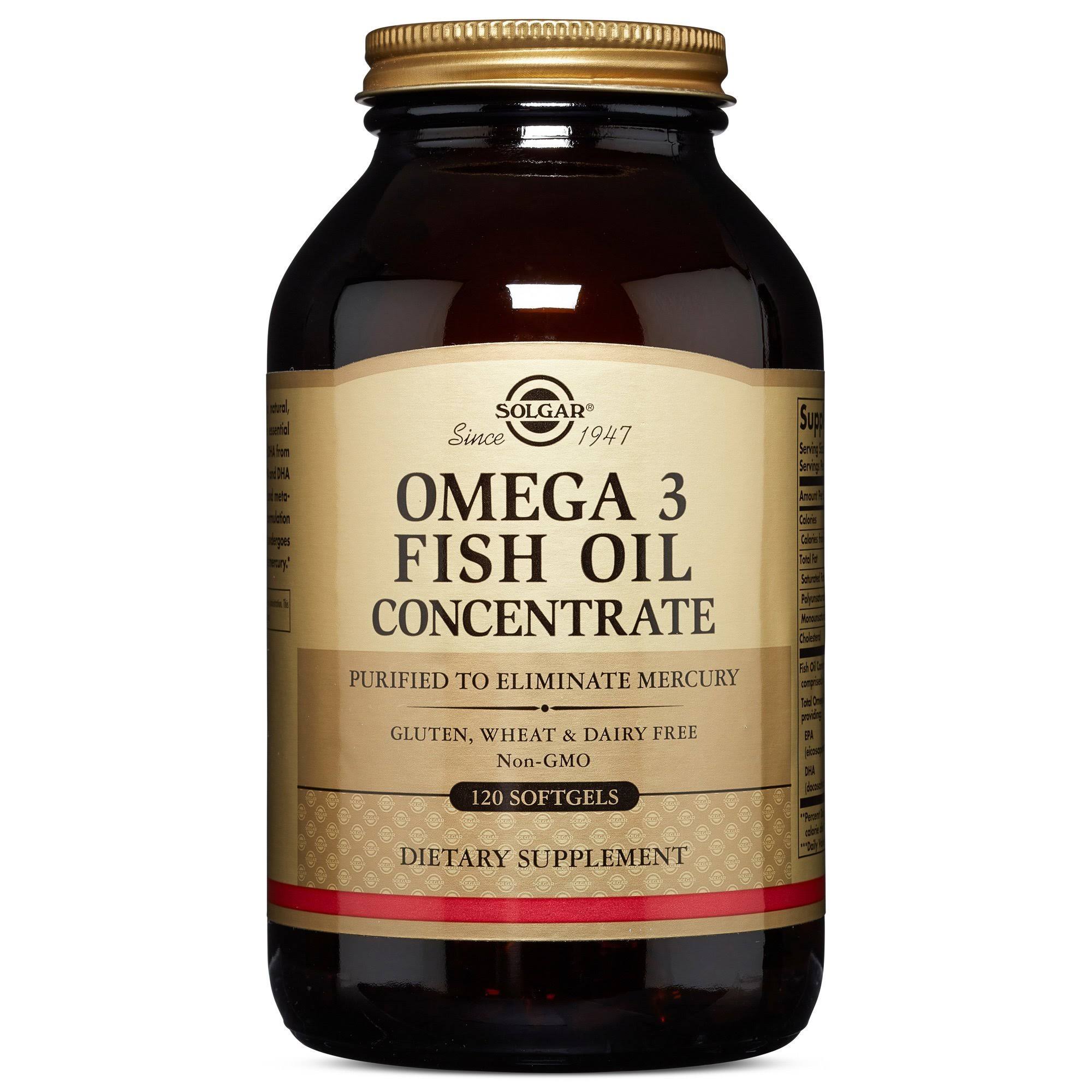 Solgar Omega-3 Fish Oil Concentrate Supplement