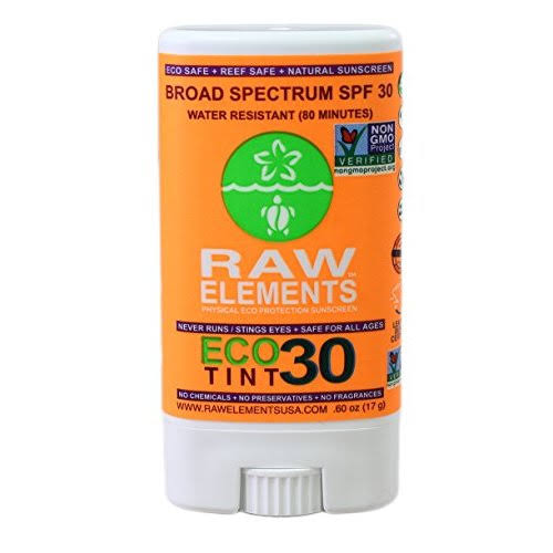 Raw Elements Eco Tint Sunscreen Stick - SPF 30, 0.6oz