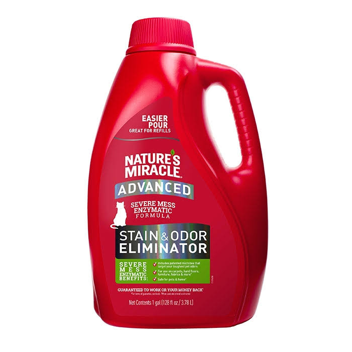 Nature's Miracle Advance Cat Stain & Odour Removr 3.78L