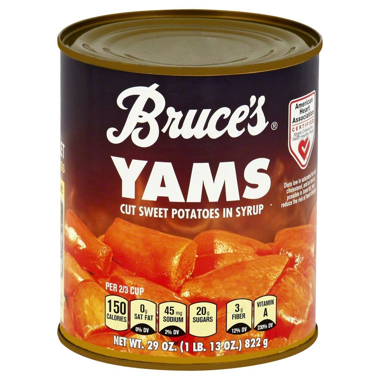 Bruce's Yams Cut Sweet Potatoes In Syrup - 822g