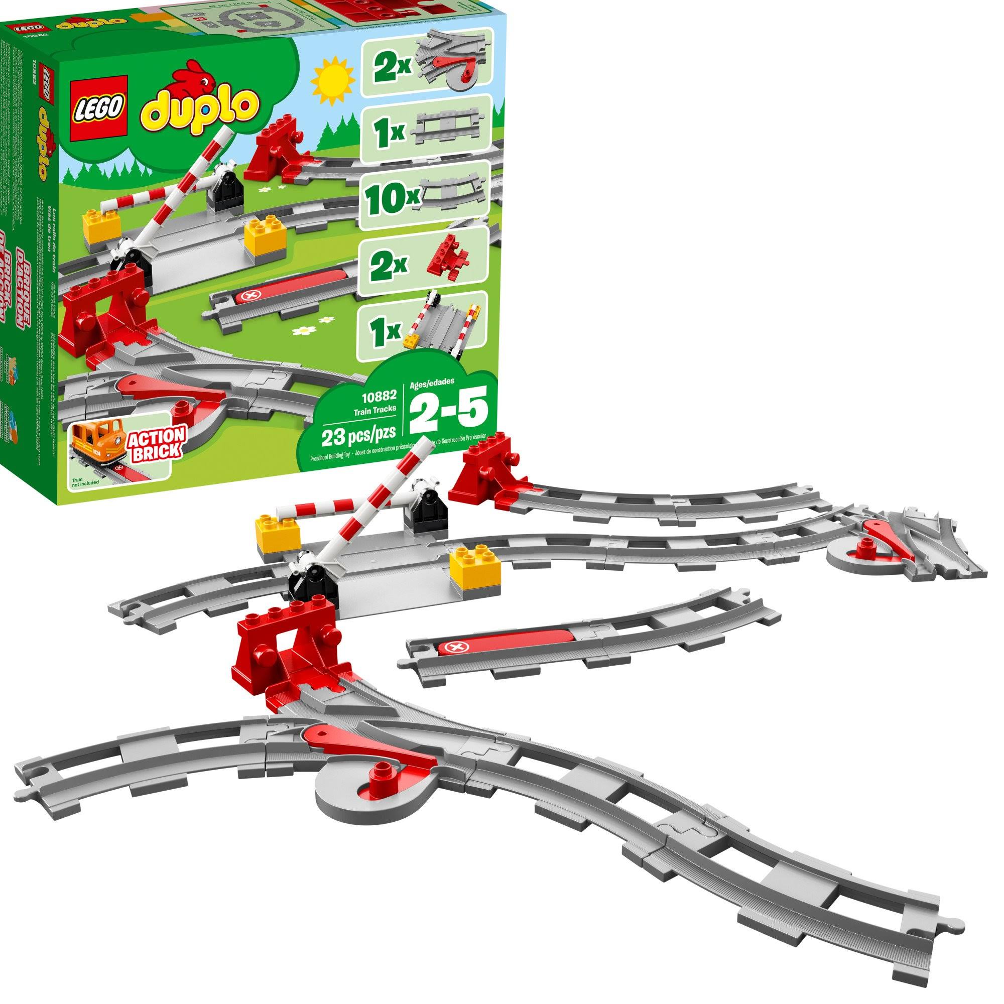 LEGO Duplo Train Tracks 10882 Building Blocks (23 Pieces)