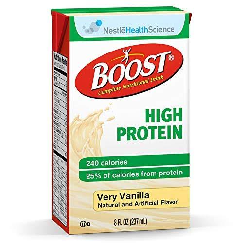 Boost Nutritional High Protein Energy Drink - Very Vanilla, 8oz