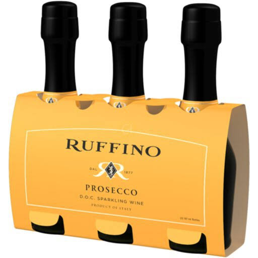 Ruffino Prosecco Doc Italian White Sparkling Wine - 187 ml