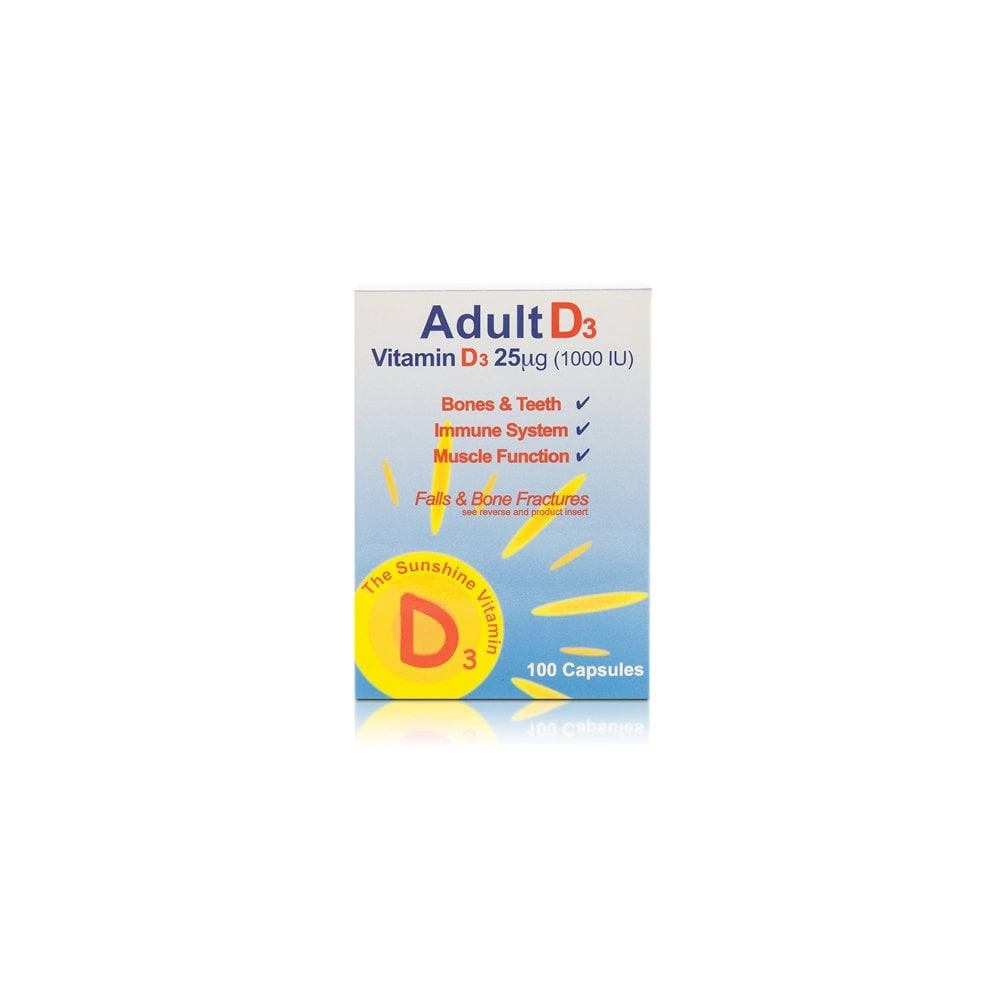 Adult D3 Vitamin D3 25μg - 100pk