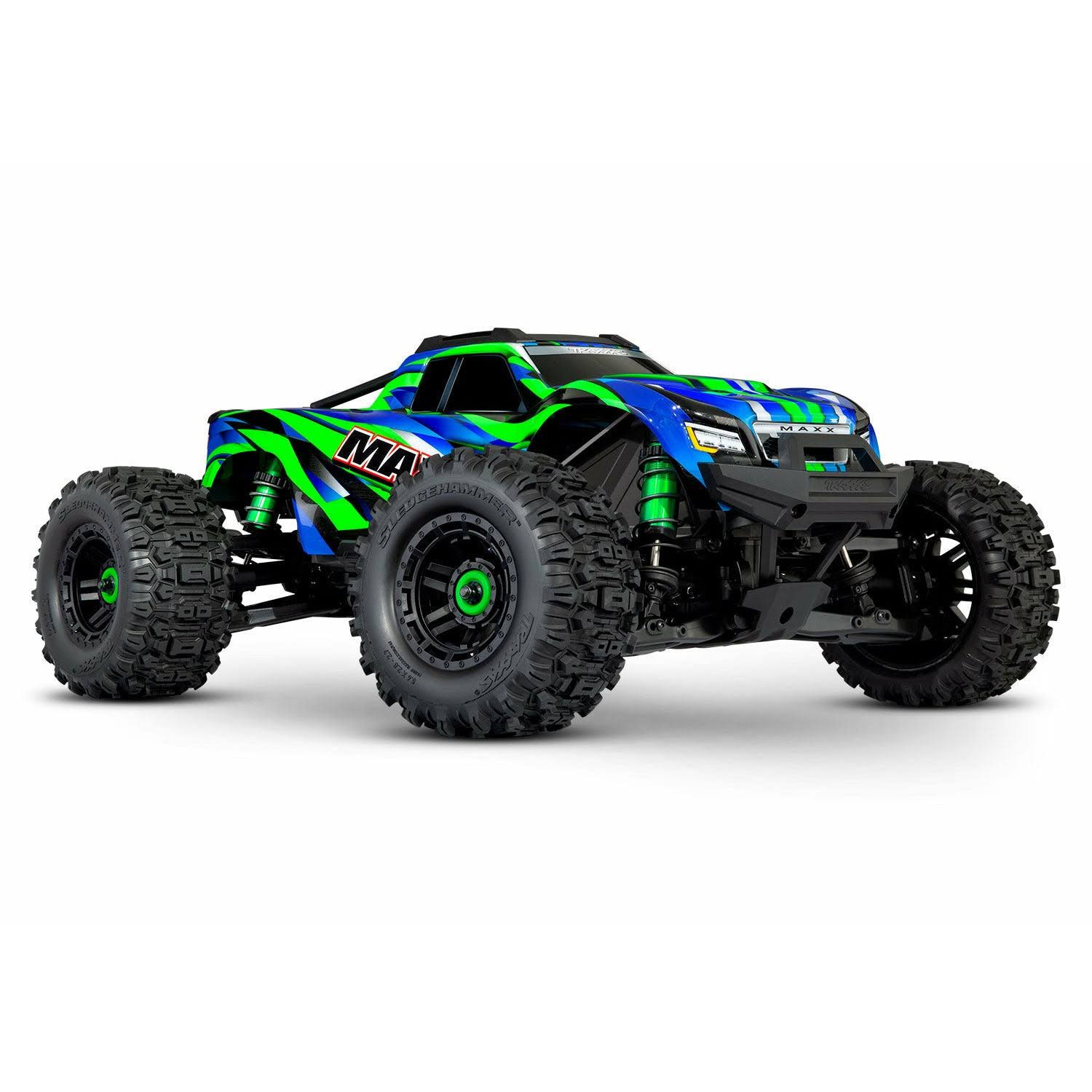 Traxxas 89086-4 Maxx V2 with WideMaxx 1/10 Electric RC Monster Truck Green
