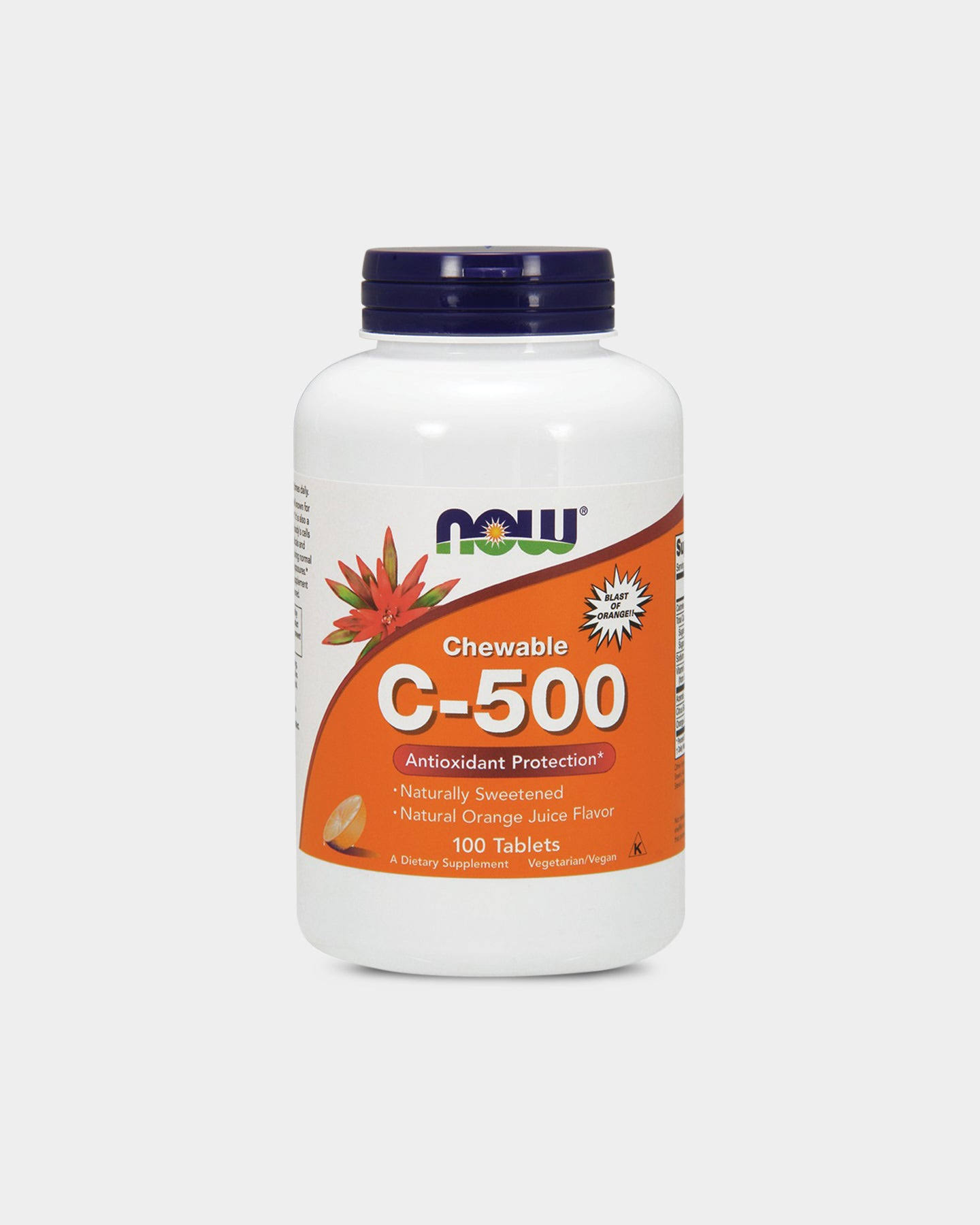 Now Foods C-500 Antioxidant Protection - Chewable Orange, 100 Tablets