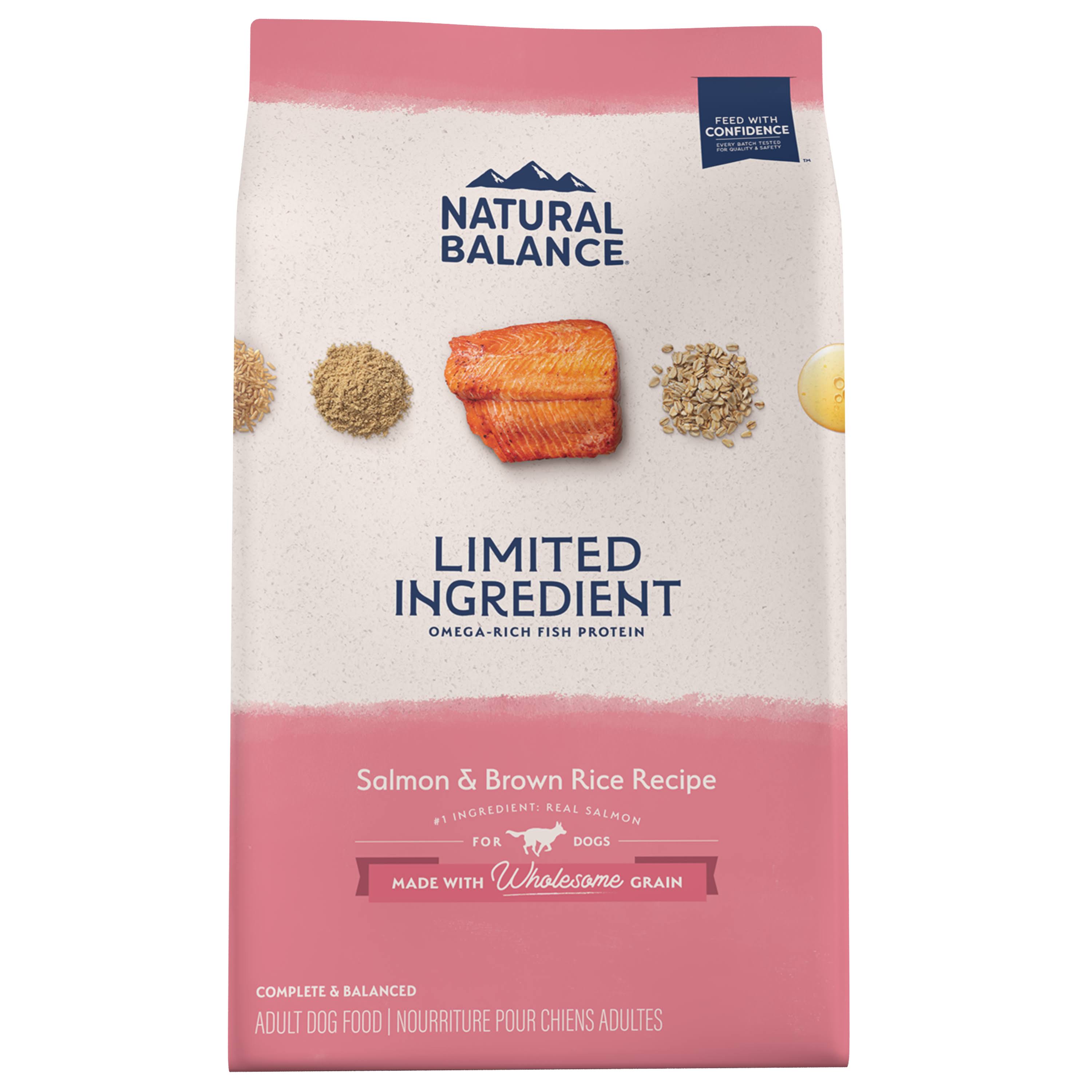 Natural Balance Limited Ingredient Salmon & Brown Rice Recipe Dry Dog Food 24 lb