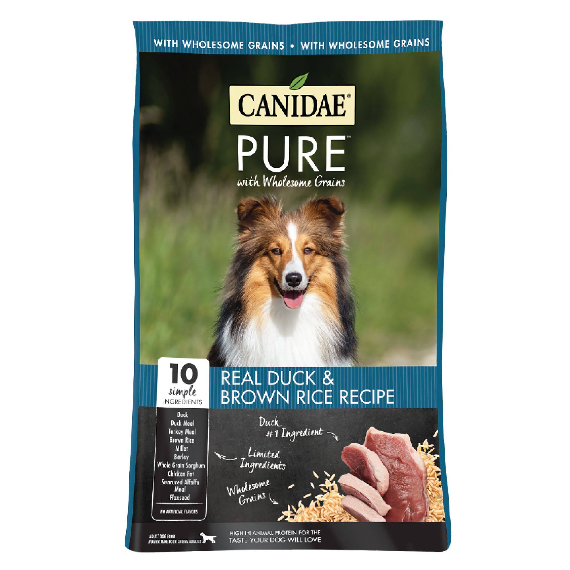 Canidae Pure Real Duck & Brown Rice Recipe Dry Dog Food, 4 lbs.
