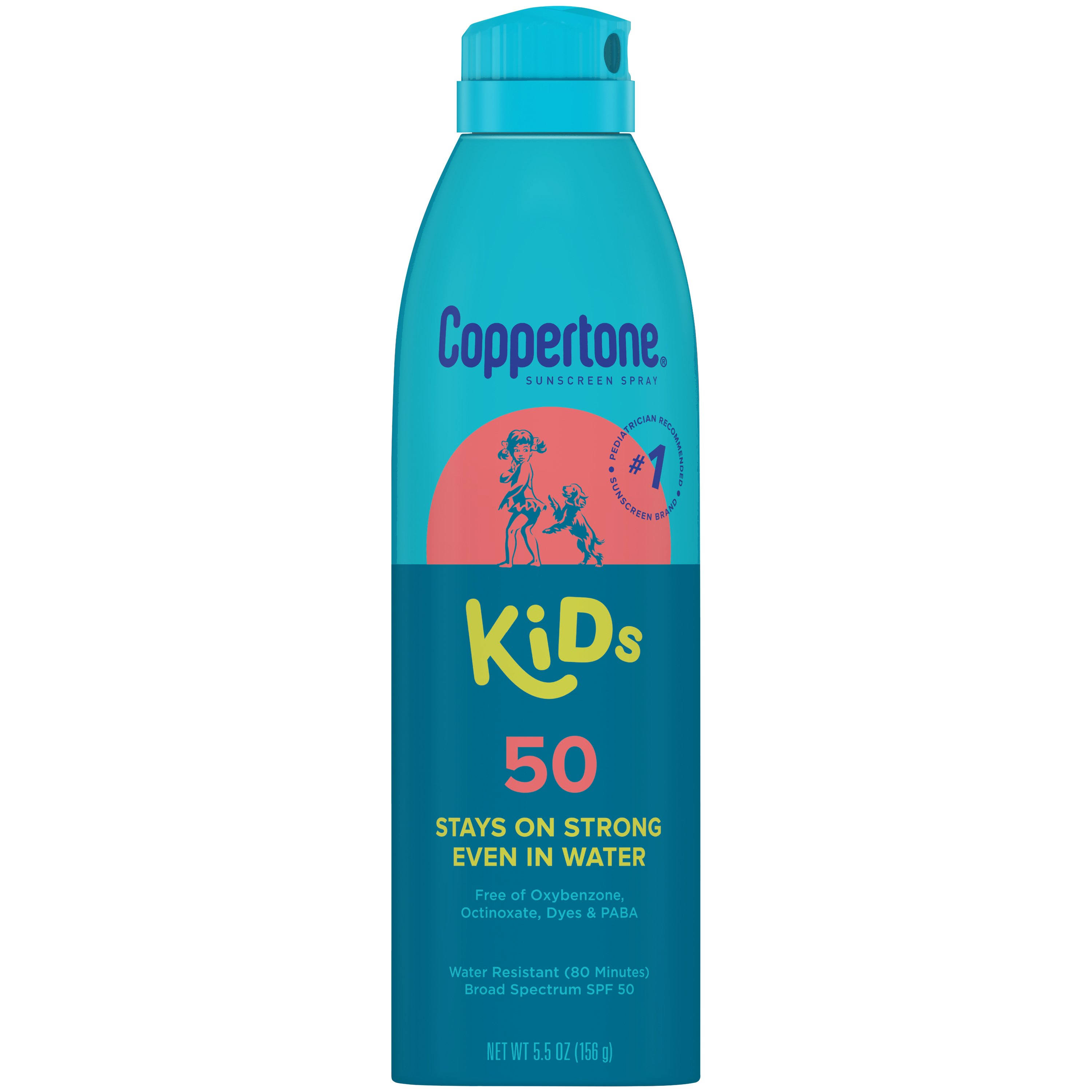 2x Coppertone Kids 50 Sunscreen Spray 5 5oz Each