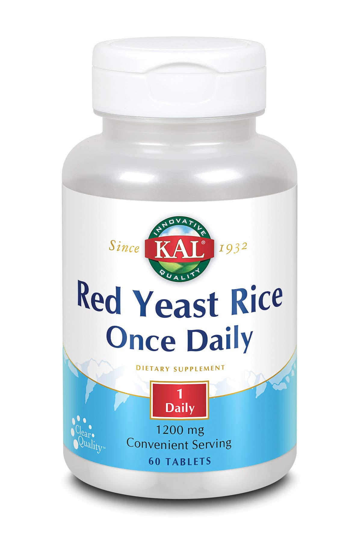 Kal Once Daily Red Yeast Rice Dietary Supplement - 60 Tablets