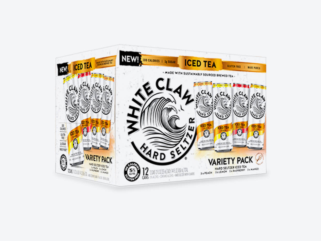 White Claw Hard Seltzer, Iced Tea, Variety Pack - 12 pack, 12 fl oz cans