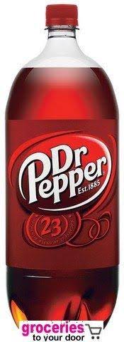 Dr. Pepper Soda, 2-Liter Bottle (Pack of 6)