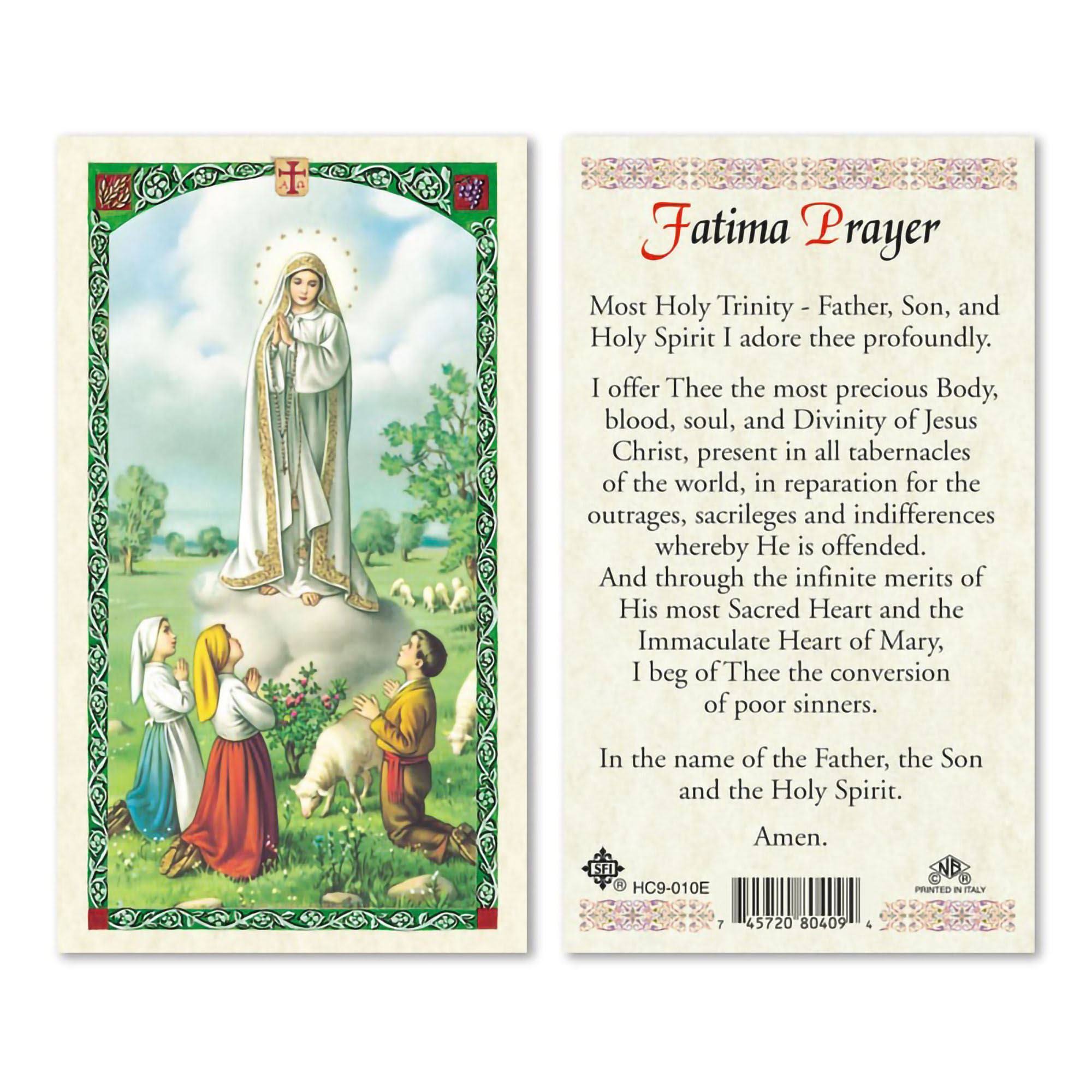 EWTN - Laminated Holy Card Our Lady of Fatima