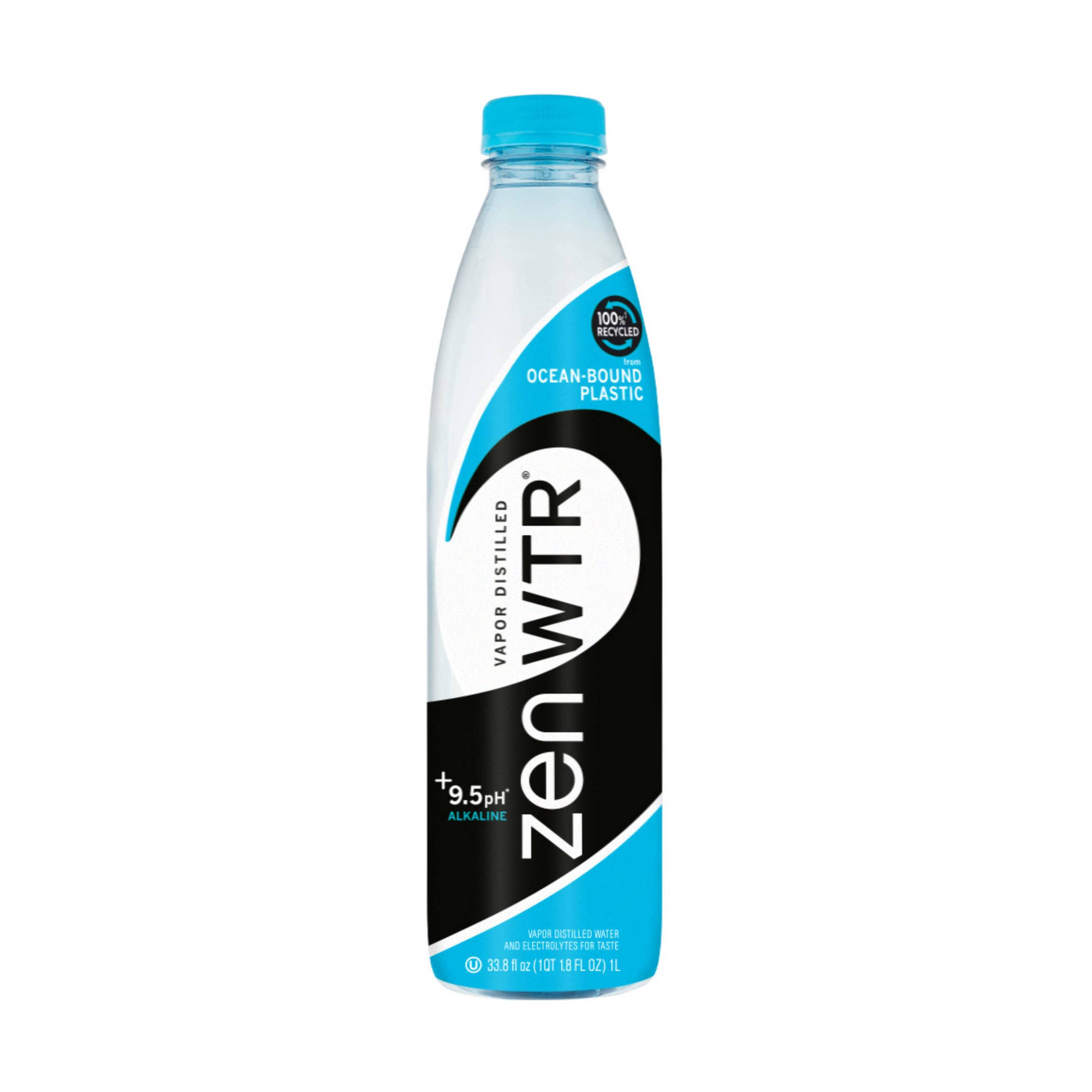 Zen Wtr Alkaline Water, Vapor Distilled, 9.5 pH - 33.8 fl oz