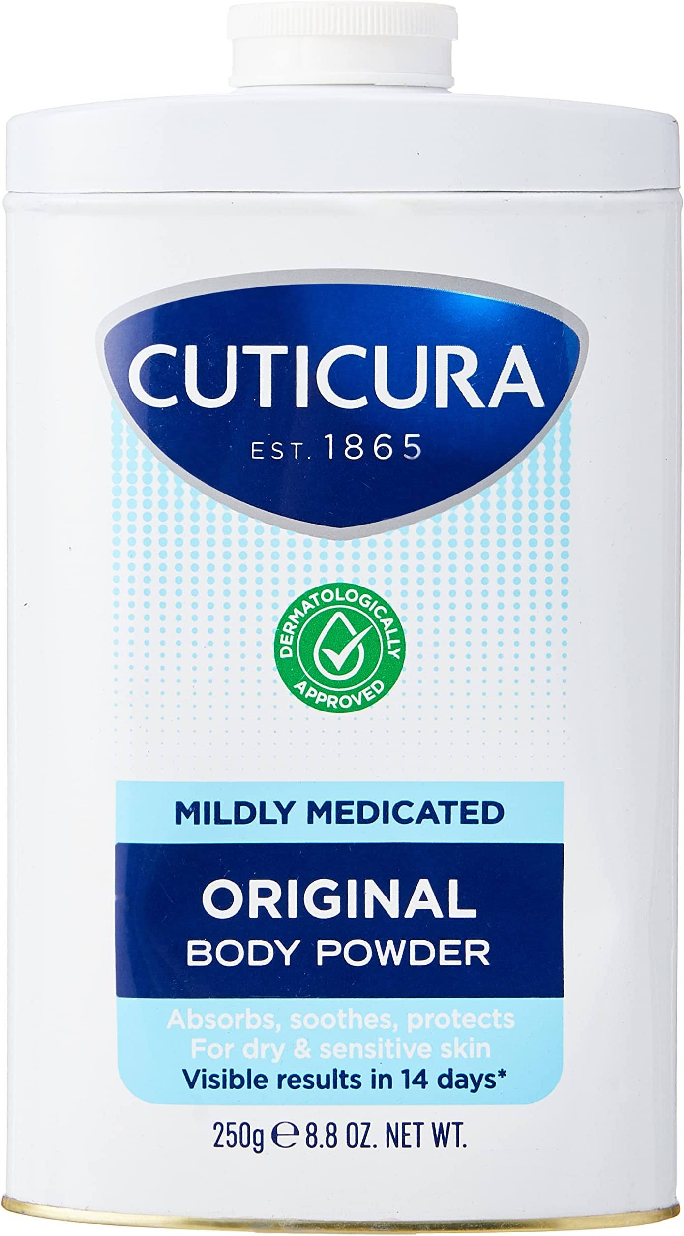 Cuticura Talcum Powder - 250g, Mildly Medicated