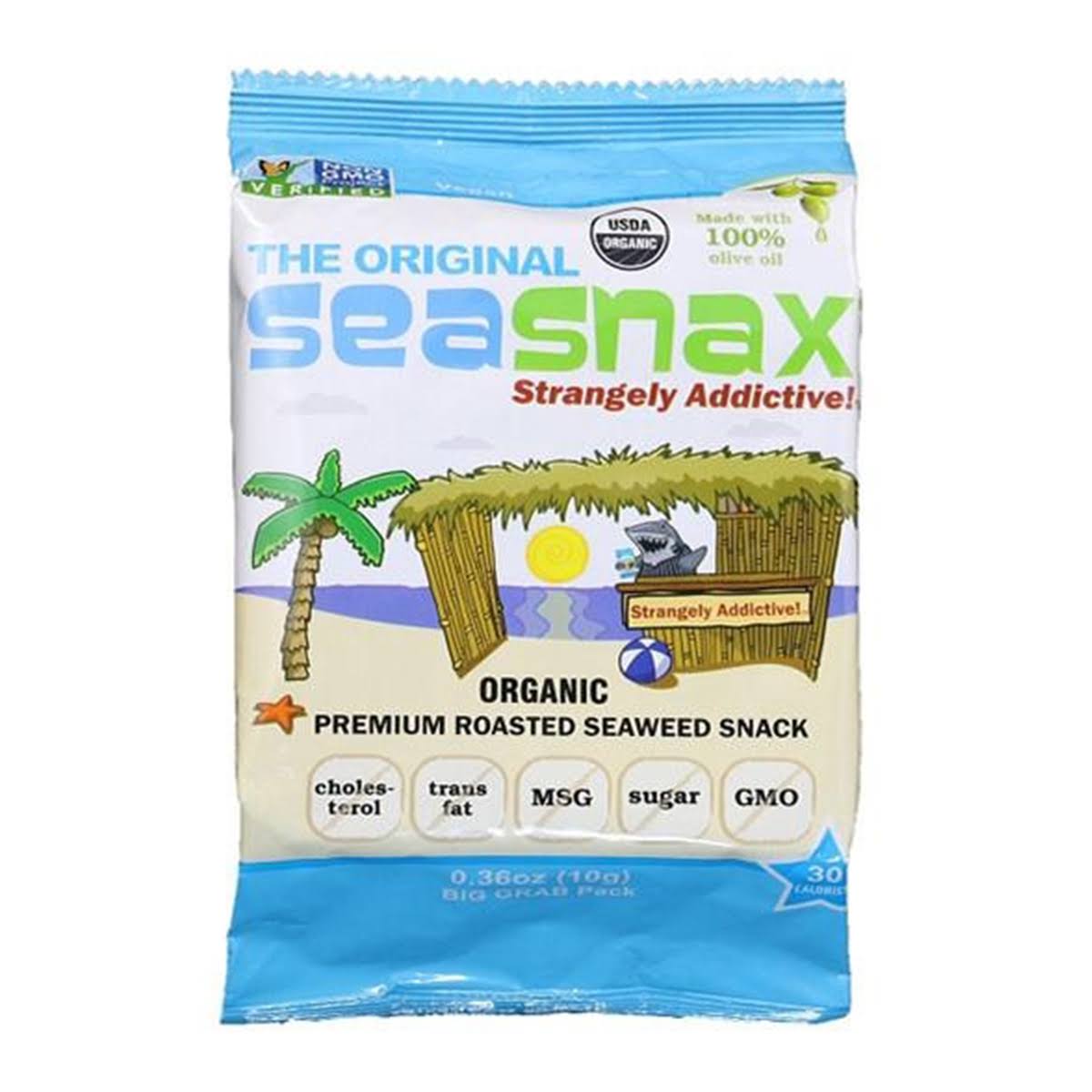 Seasnax Organic Classic Single - 5 Full Sheets - Case of 12 - 0.36 oz.