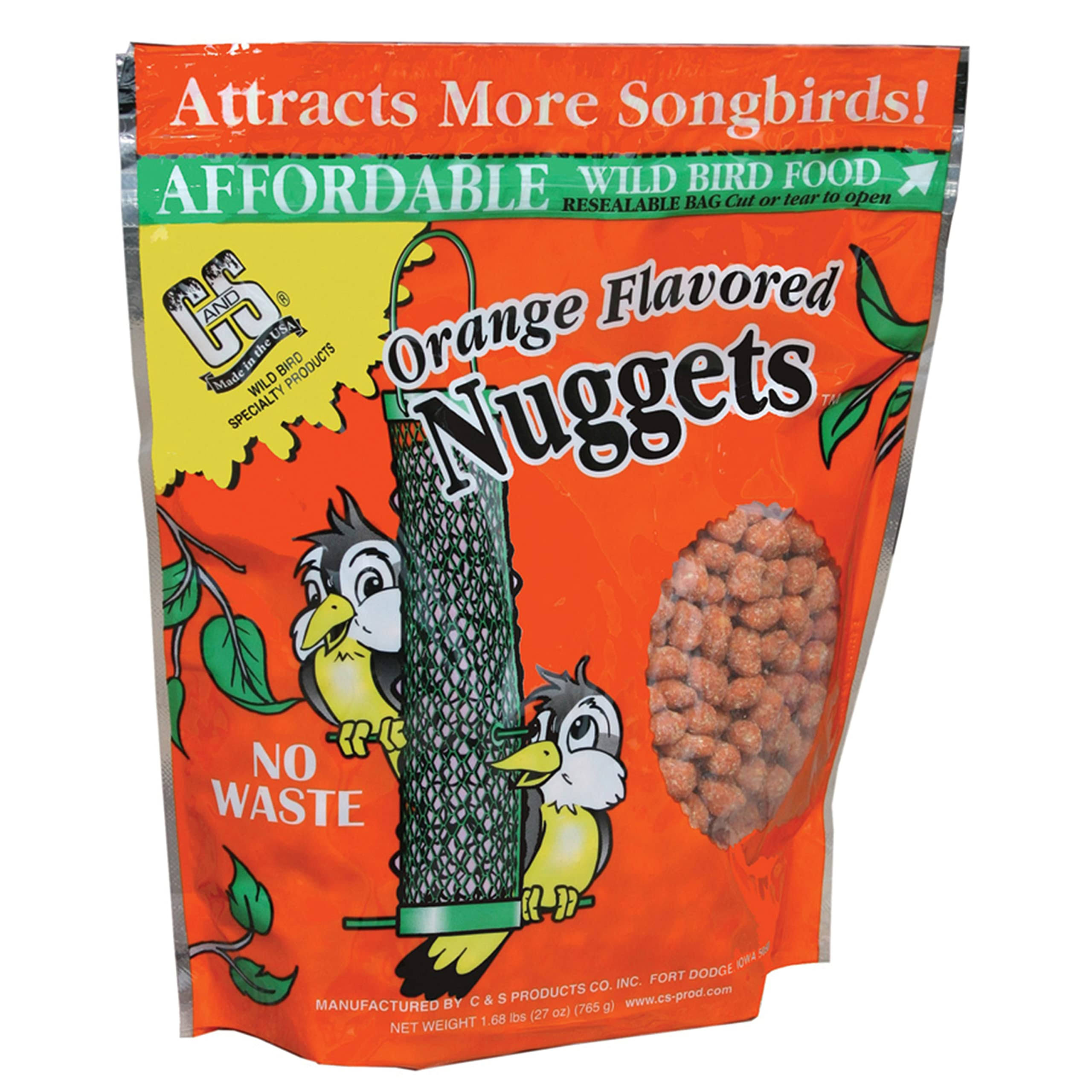 C and S Products Suet Nuggets - Orange, 27oz