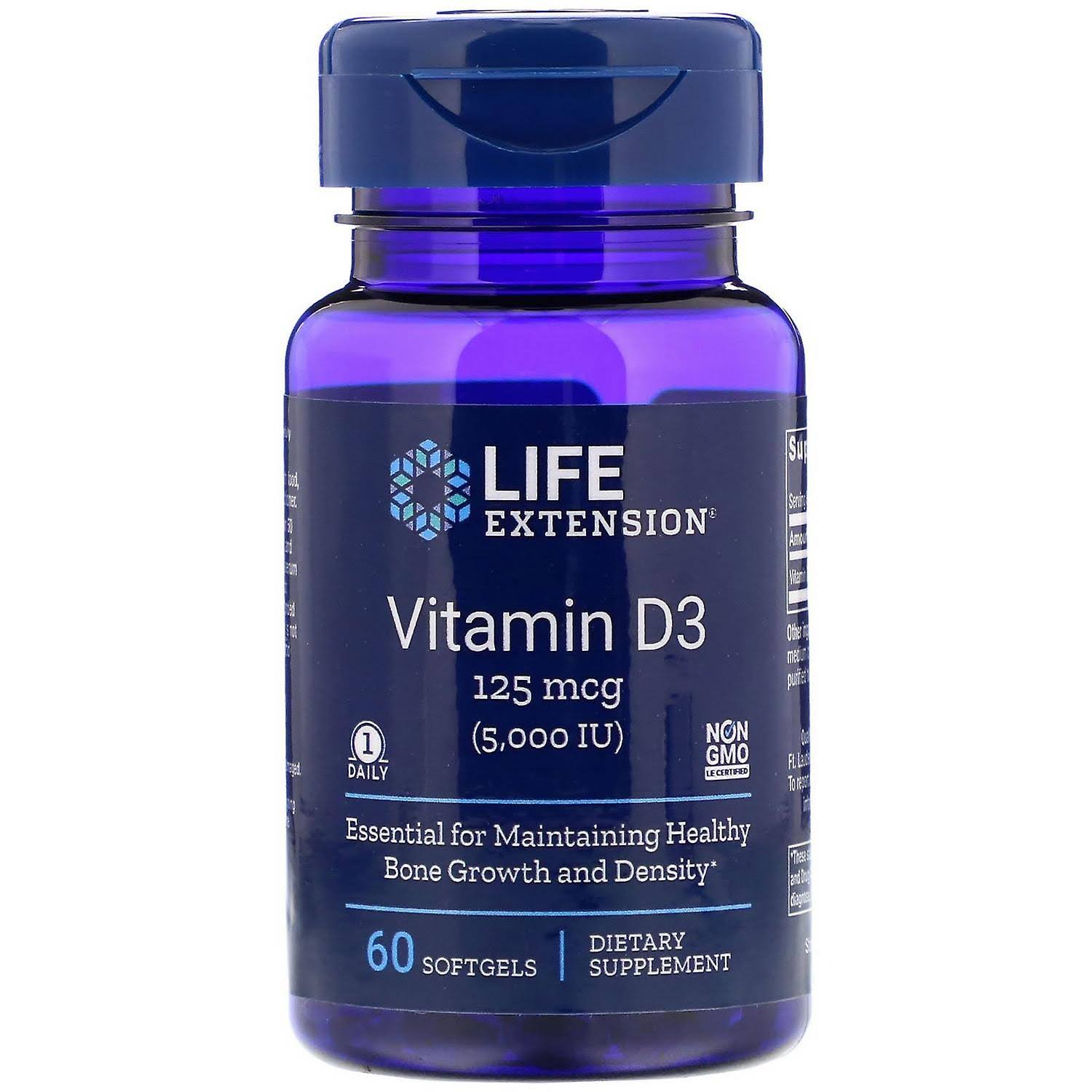 Life Extension - Vitamin D3 5000 IU - 60 Softgels