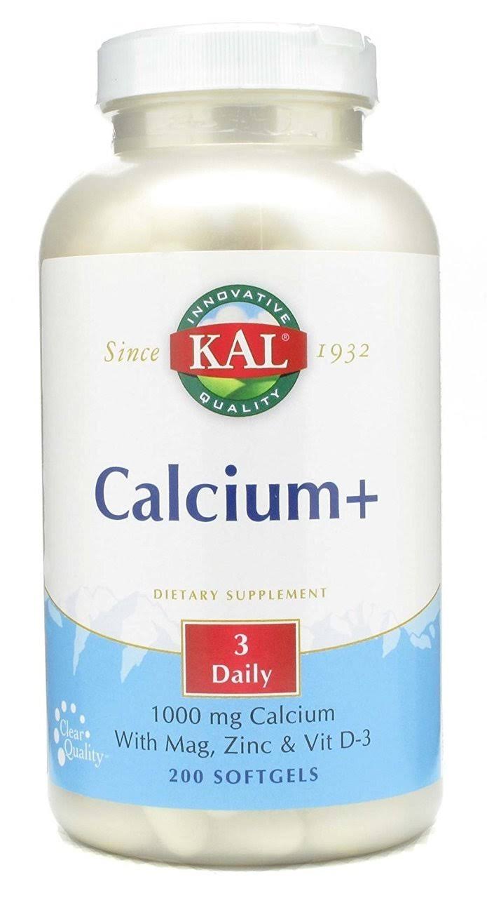 Kal Calcium Supplement - 200 Softgels