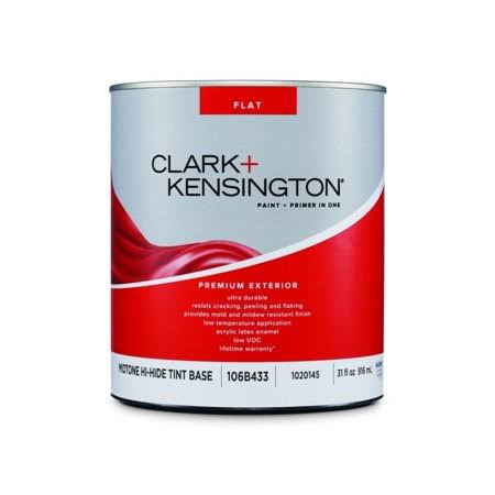 Clark+Kensington Flat Tint Base Mid-tone Base Acrylic Latex Premium Paint Exterior 1 qt.