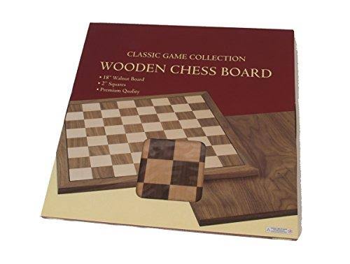 Premium Quality Walnut Chessboard - 46cm